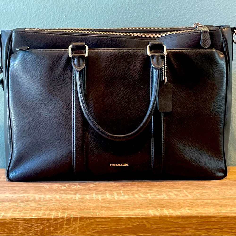 Coach Metropolitan Briefcase in GREAT Condition! Black Leather